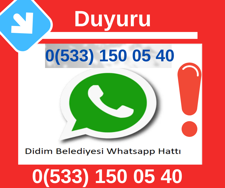 Didim Belediyesi Whatsapp Hattına Didim Halkından Tam Not